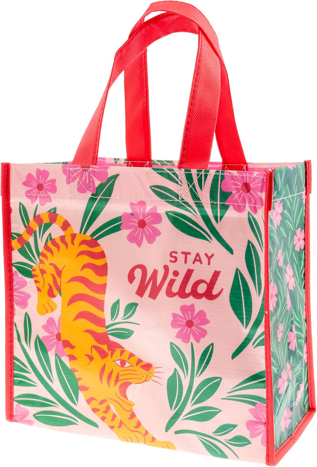 Karma Reusable Medium Gift Bags - Tote Bag and Gift Bag with Handles - Perfect for Birthday Gifts and Party Bags RPET 1 Tiger Medium